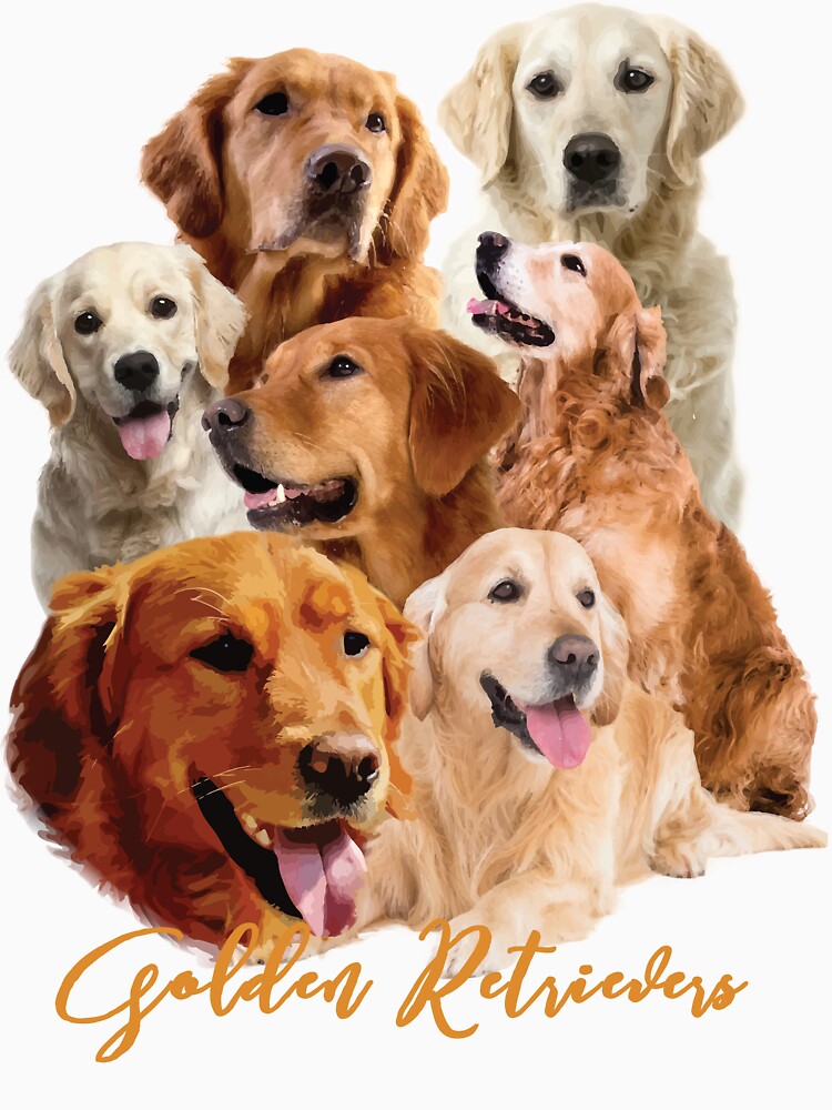 Golden Retriever Composite! Especially for Golden owners! by rs-designs T-Shirts, Hoodie, Sweatshirt (Image 3)
