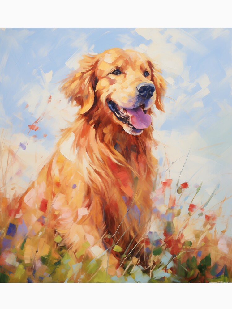 Golden Retriever with Flowers by Samuelsboro T-Shirts, Hoodie, Sweatshirt | BlankRebels.com (Image 3)