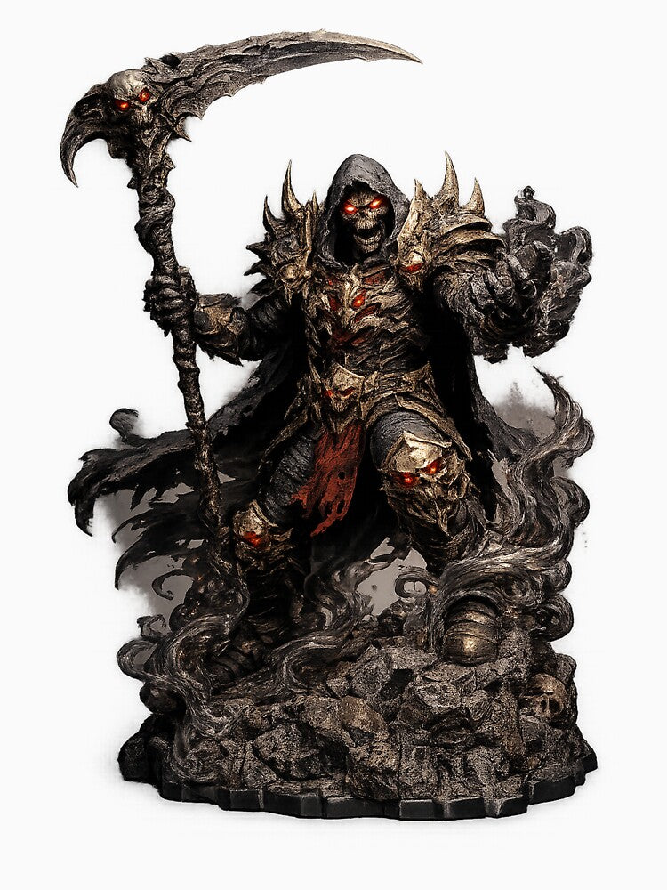 Dark Reaper Mage Sticker – Grim Fantasy Death Warrior by DrizzyV