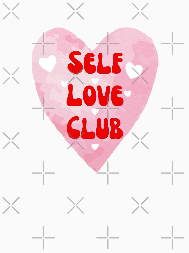 Self Love Club Watercolor Heart Quote by Inkworksbyshery T-Shirts, Hoodie, Sweatshirt | BlankRebels.com (Image 3)