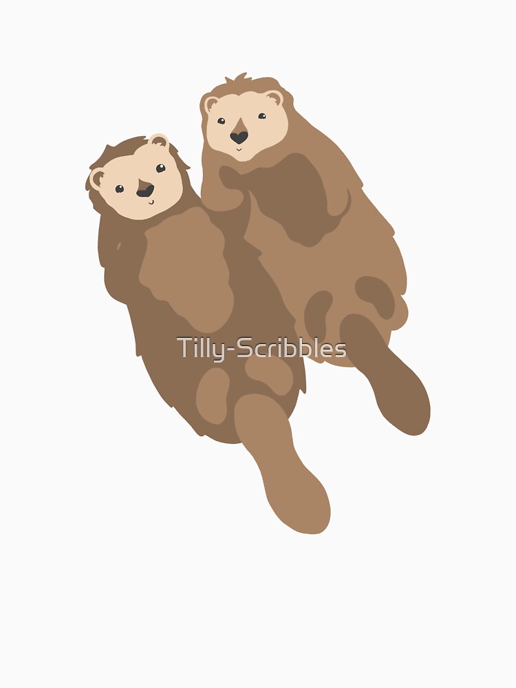Otters by Tilly Scribbles T-Shirts, Hoodie, Sweatshirt | BlankRebels.com (Image 3)