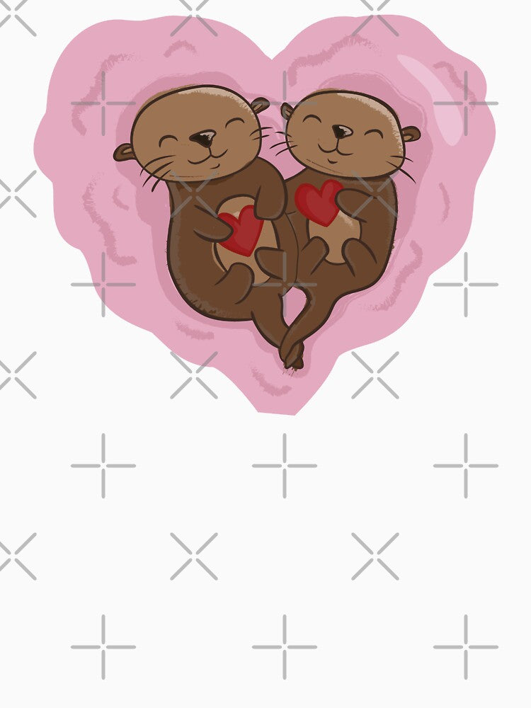 Otter Couple by Krapka T-Shirts, Hoodie, Sweatshirt | BlankRebels.com (Image 3)