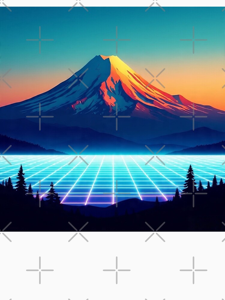 Blue Grid Mountain Abstract by Esterlane T-Shirts, Hoodie, Sweatshirt | BlankRebels.com (Image 3)