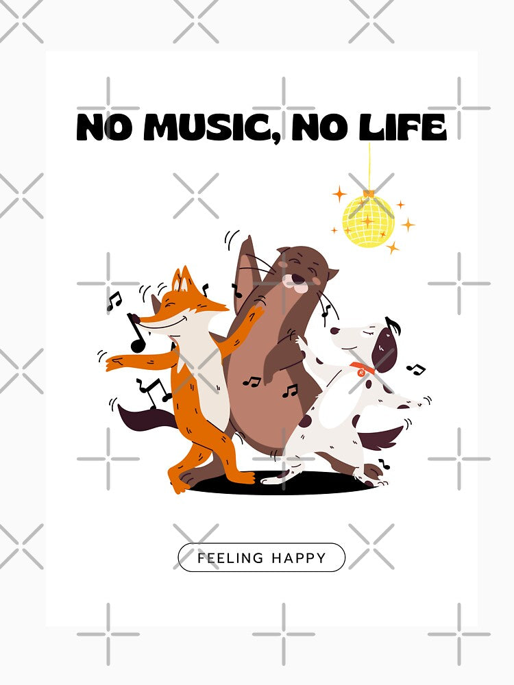 No Music No Life by DesignDuoStudio T-Shirts, Hoodie, Sweatshirt | BlankRebels.com (Image 3)
