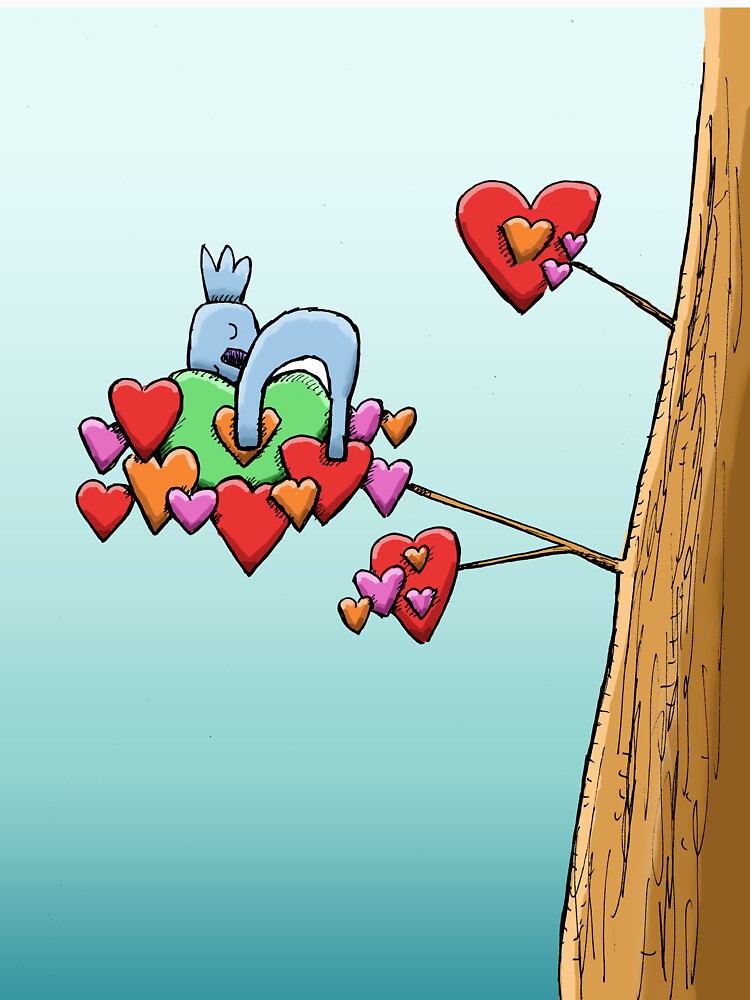 Cute Koala Sleeping on Hearts by eddcross T-Shirts, Hoodie, Sweatshirt | BlankRebels.com (Image 3)