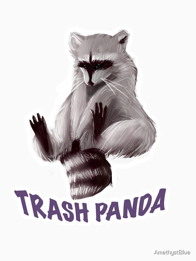 Trash Panda Raccoon Purple by AmethystBlue T-Shirts, Hoodie, Sweatshirt | BlankRebels.com (Image 3)
