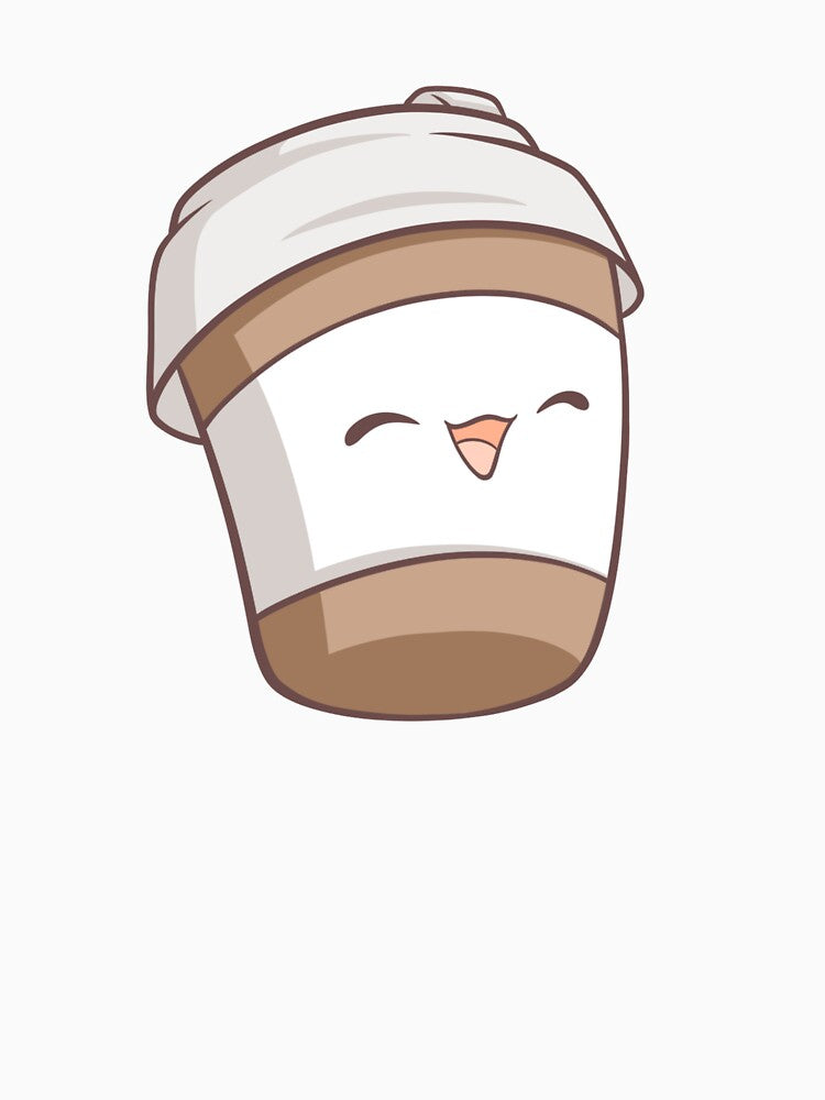 Cute kawaii coffee cup smiling by IKKawaii