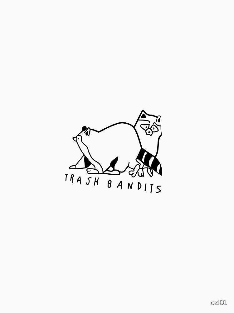 Trash Bandits Raccoons by ozl01 T-Shirts, Hoodie, Sweatshirt | BlankRebels.com (Image 3)