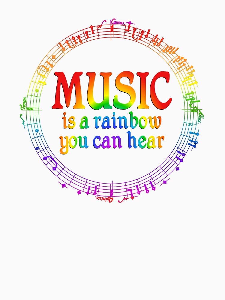 Music Rainbow by CoolDoodles T-Shirts, Hoodie, Sweatshirt | BlankRebels.com (Image 3)