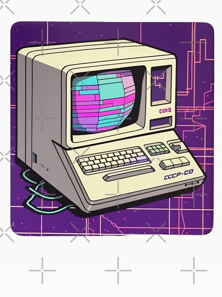 Vaporwave Aesthetic CCCP Computer - Synthetic Cubism by Star_ T-Shirts, Hoodie, Sweatshirt | BlankRebels.com (Image 3)