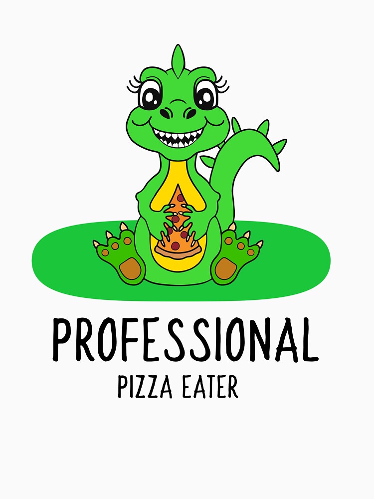 Green Dinosaur Pizza Lover by Sartoris Art T-Shirts, Hoodie, Sweatshirt | BlankRebels.com (Image 3)