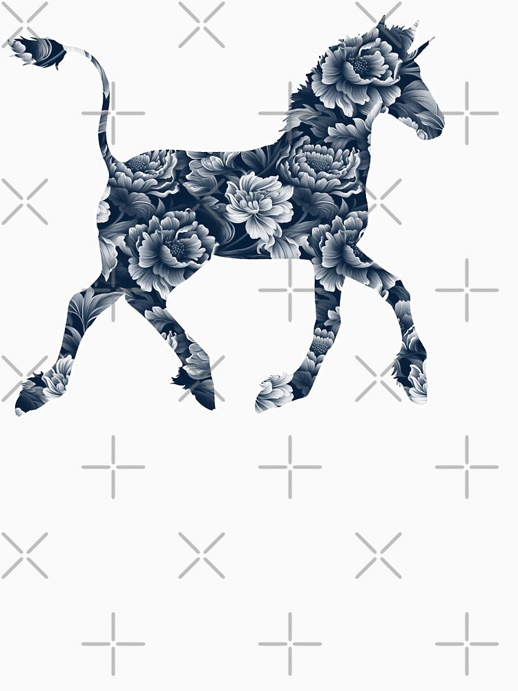 Porcelain Blue Unicorn Foal by Spinyflowerart T-Shirts, Hoodie, Sweatshirt | BlankRebels.com (Image 3)
