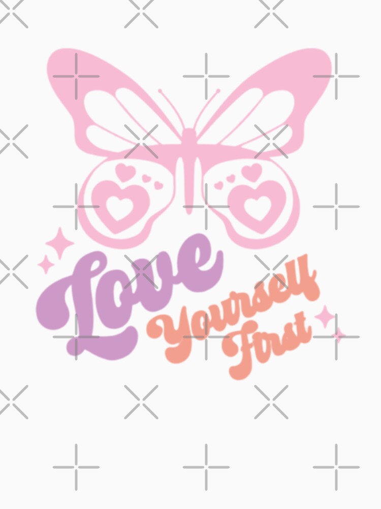 Love yourself first cute positive aesthetic quote by Loveartse T-Shirts, Hoodie, Sweatshirt | BlankRebels.com (Image 3)
