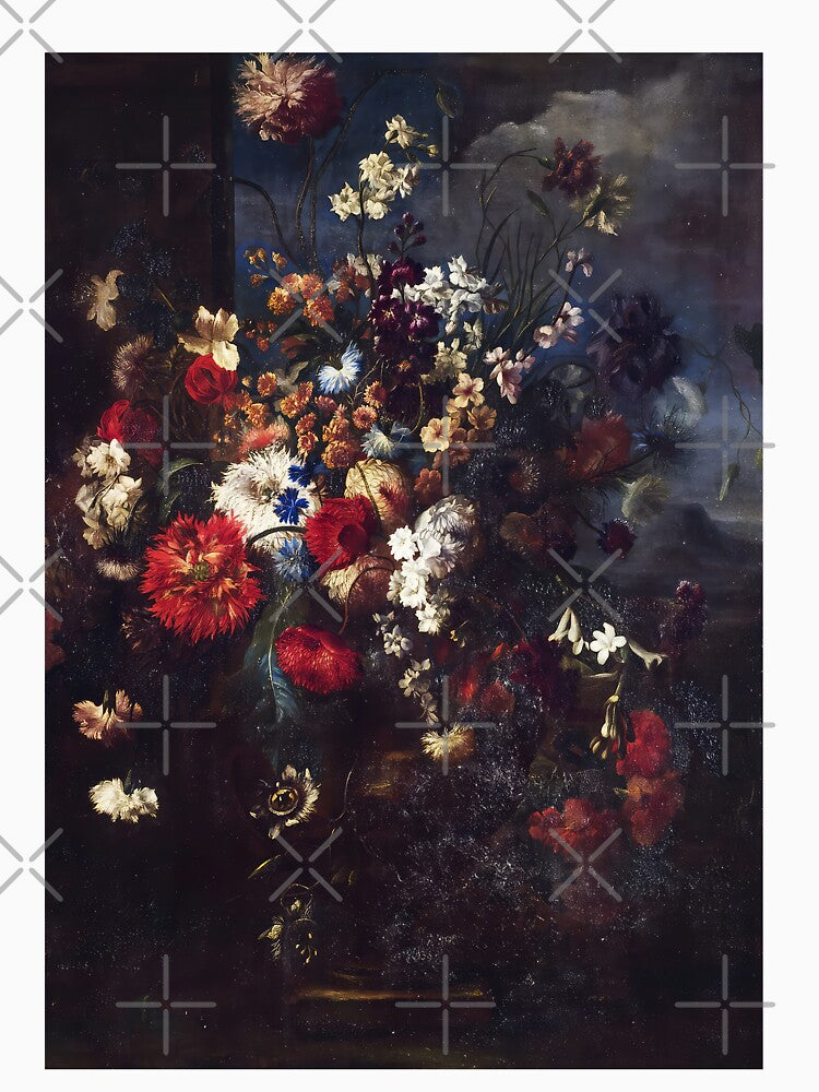 Dark Flower, Flower Art with black background, Dark botanical, Dark academia, Moody Floral Art by... (Image 3)
