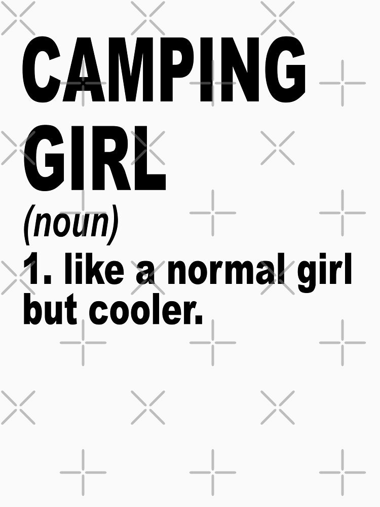 Camping girl like a normal girl but cooler, Camping Girl, Camping Mom by Dogs Geeky⭐⭐⭐⭐⭐ T-Shirts, Hoodie,... (Image 3)