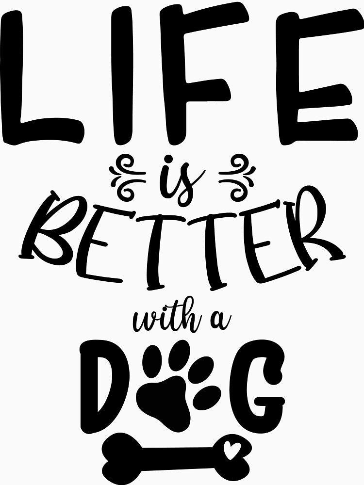 Life Is Better With A Dog by LemonCreations T-Shirts, Hoodie, Sweatshirt | BlankRebels.com (Image 3)