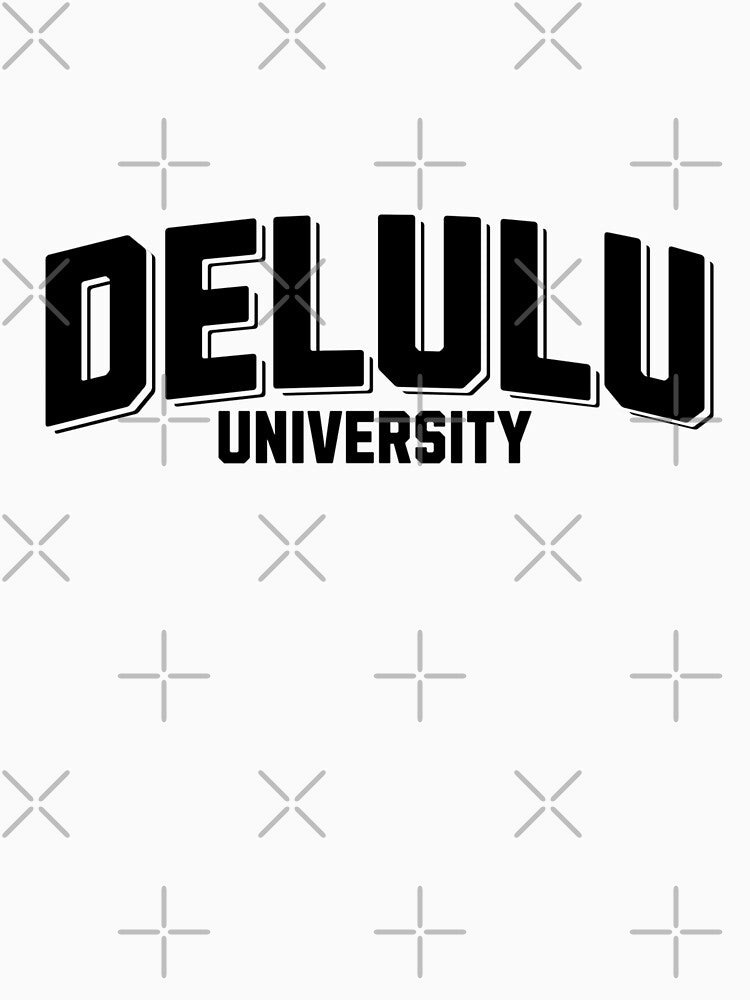 Delulu University by FloraliteCo T-Shirts, Hoodie, Sweatshirt | BlankRebels.com (Image 3)