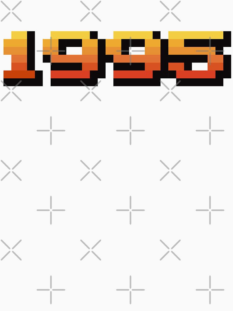 Retro arcade videogame font from 1995 T-Shirt by goatboyjr Hoodie, Sweatshirt | BlankRebels.com (Image 3)