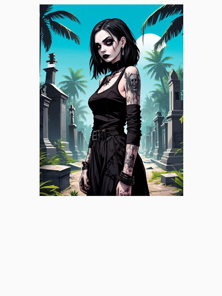 Pale Goth Girl Aesthetic - Summer Graveyard by MadnessEnvelope