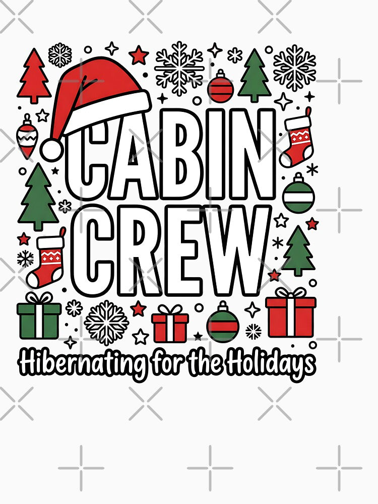 Cabin Crew Festive Holiday Hibernation Winter Humor by ArtDesignTp
