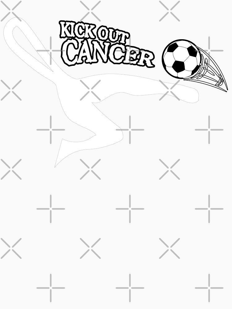 lung cancer Awareness white ribbon kick out cancer by shaderepublic