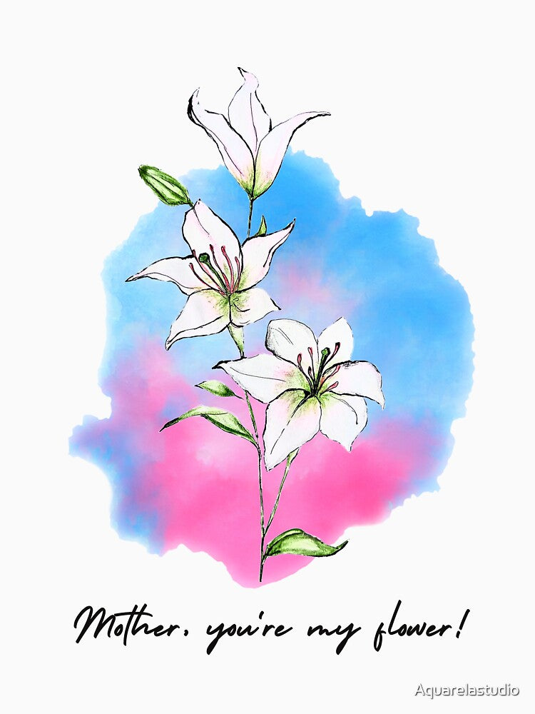 Mother, you're my flower! by Aquarelastudio T-Shirts, Hoodie, Sweatshirt | BlankRebels.com (Image 3)