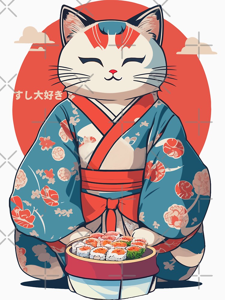 Cute Cat Sushi Daisuki by miaowlove T-Shirts, Hoodie, Sweatshirt | BlankRebels.com (Image 3)