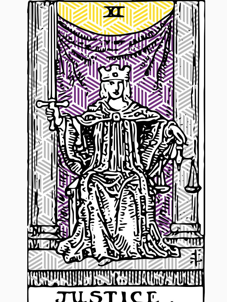 Justice - A Geometric Tarot Print by Annalee Beer T-Shirts, Hoodie, Sweatshirt | BlankRebels.com (Image 3)