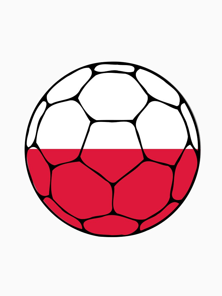 Poland Flag Soccer Ball by ehgraphics15
