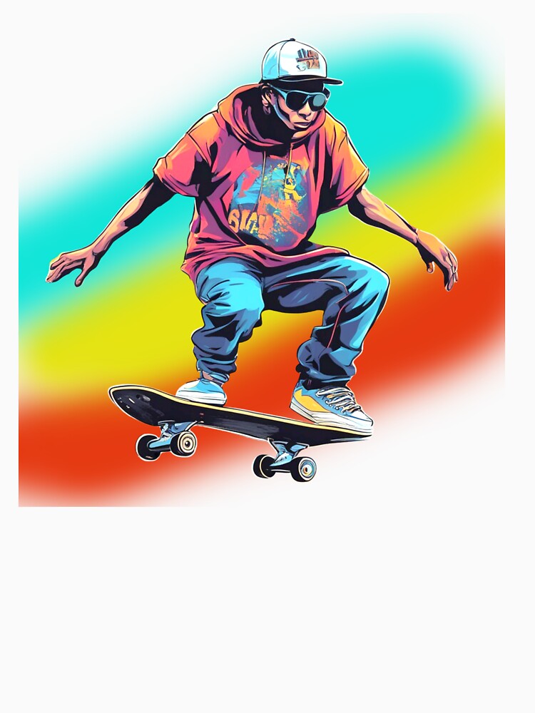 Urban Skater Style – Colorful street art vibe by kiwiossi53 T-Shirts, Hoodie, Sweatshirt | BlankRebels.com (Image 3)