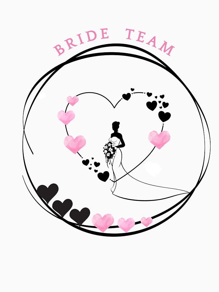 Bride Team - Minimal Chic Bachelorette Design by JRprojects T-Shirts, Hoodie, Sweatshirt | BlankRebels.com (Image 3)