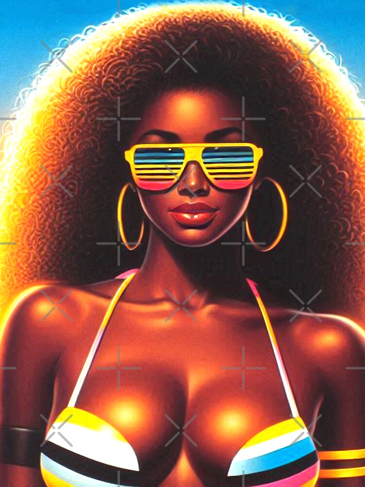 80s Retrowave Summer Girl by PulpVintage