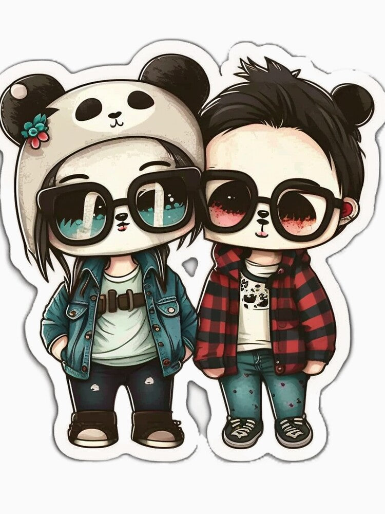 Panda couple by Stickerize124 T-Shirts, Hoodie, Sweatshirt | BlankRebels.com (Image 3)