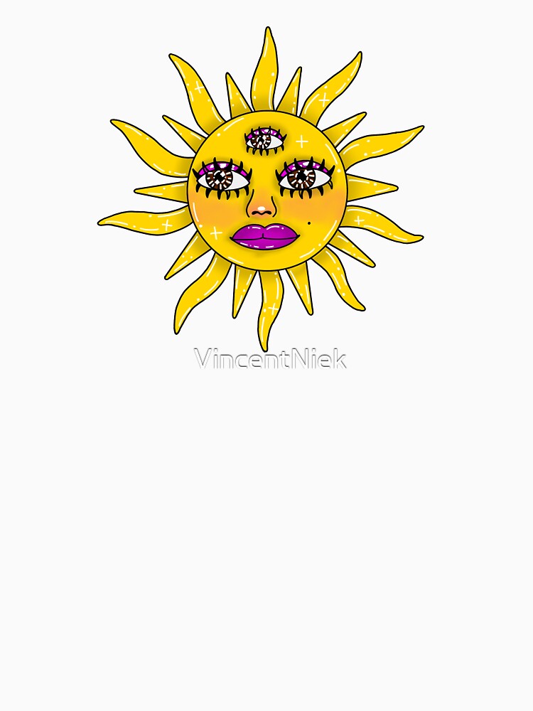 A Trippy Sun With Eyes by VincentNiek