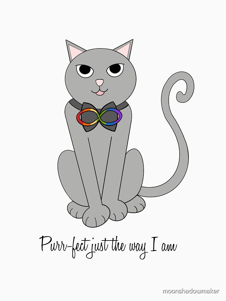 Neurodivergent Pride Cat by moonshadowmaker T-Shirts, Hoodie, Sweatshirt | BlankRebels.com (Image 3)