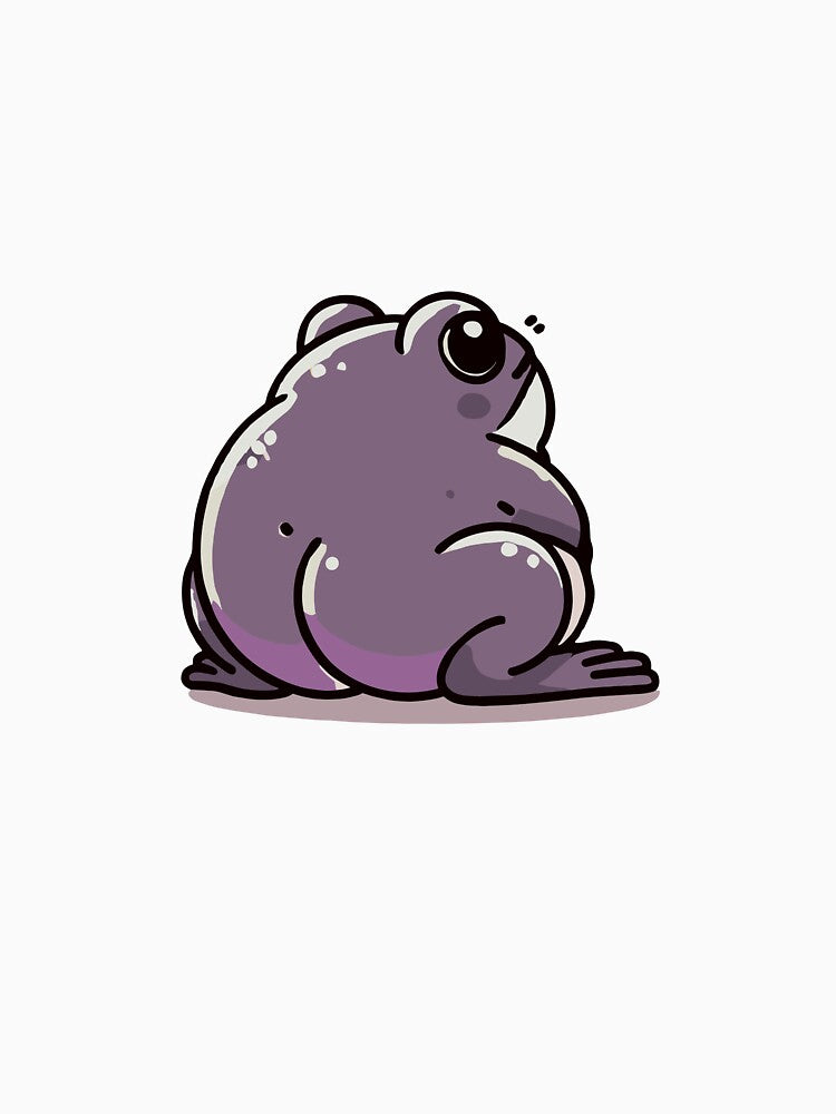 Cute Frog Butt Purple by BerryTeeShop T-Shirts, Hoodie, Sweatshirt | BlankRebels.com (Image 3)
