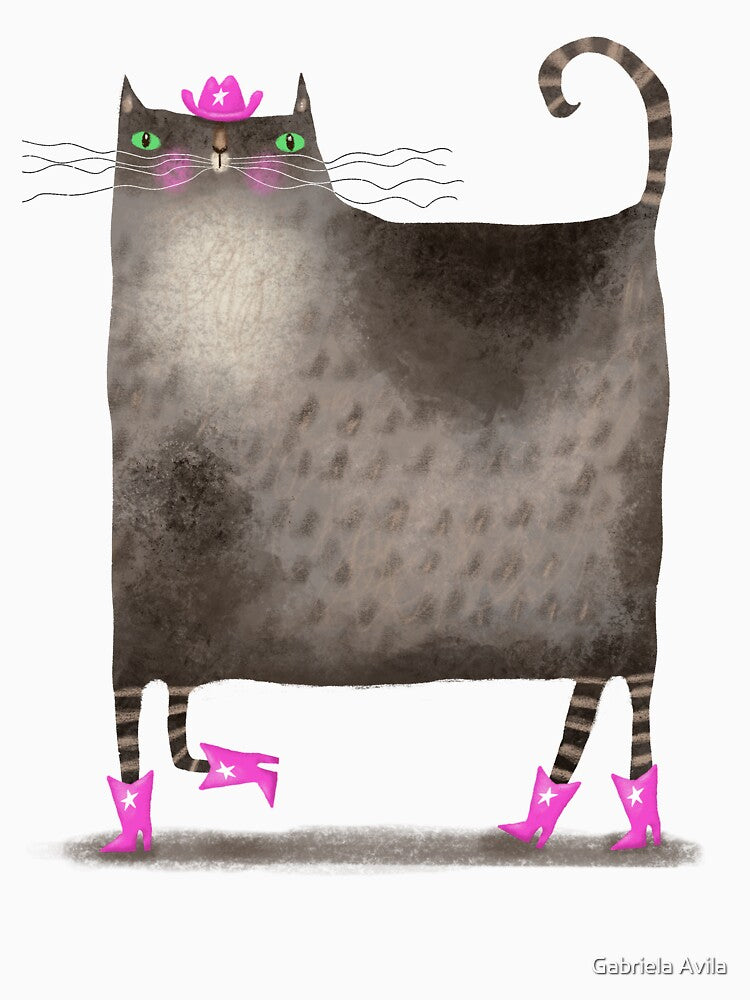 Tabby Cowboy Cat by poket.piktures T-Shirts, Hoodie, Sweatshirt | BlankRebels.com (Image 3)