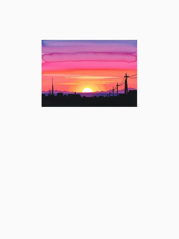 Sunset on street by mayatA-rt T-Shirts, Hoodie, Sweatshirt | BlankRebels.com (Image 3)