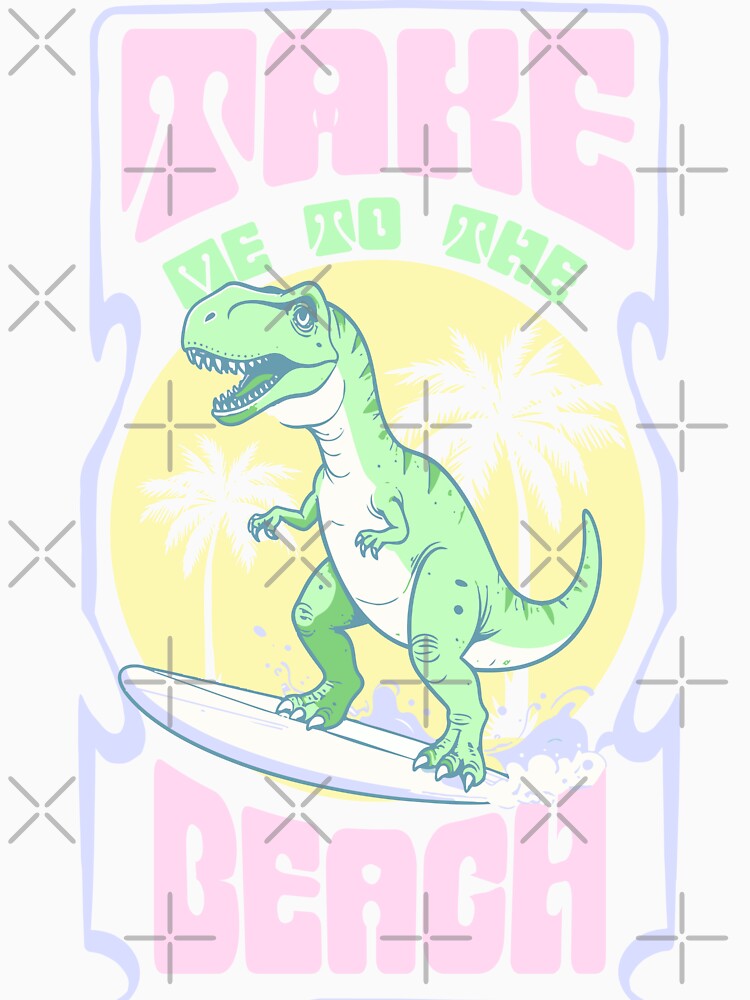 Dinosaur surfing beach by Priya Innovation T-Shirts, Hoodie, Sweatshirt | BlankRebels.com (Image 3)
