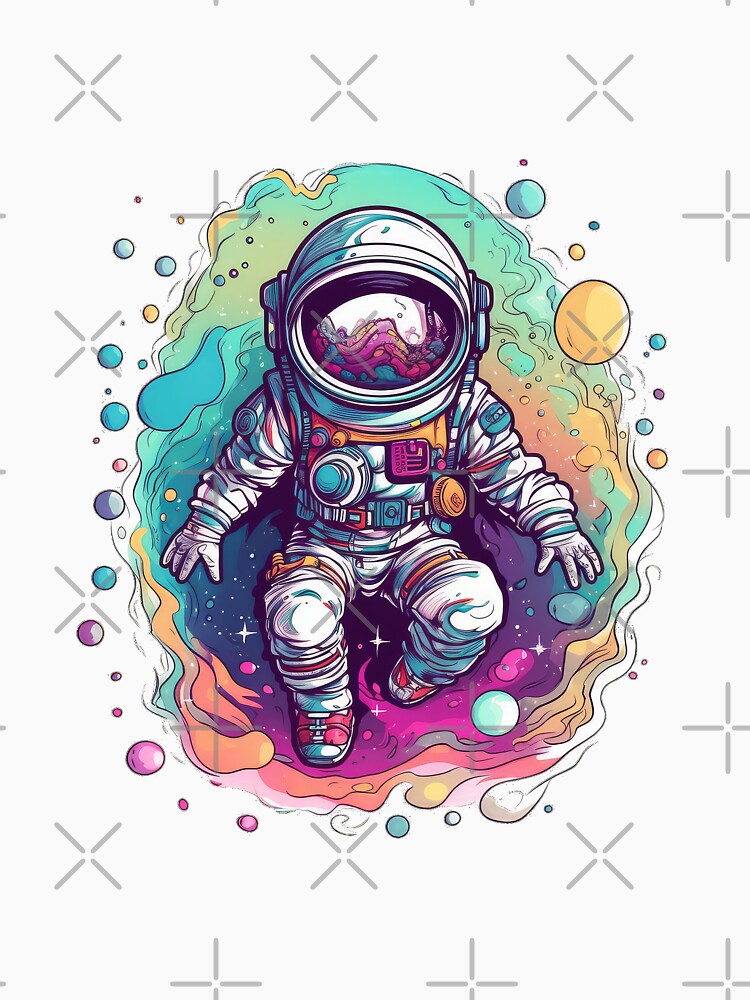 Little astronaut by Rosaliartbook T-Shirts, Hoodie, Sweatshirt | BlankRebels.com (Image 3)