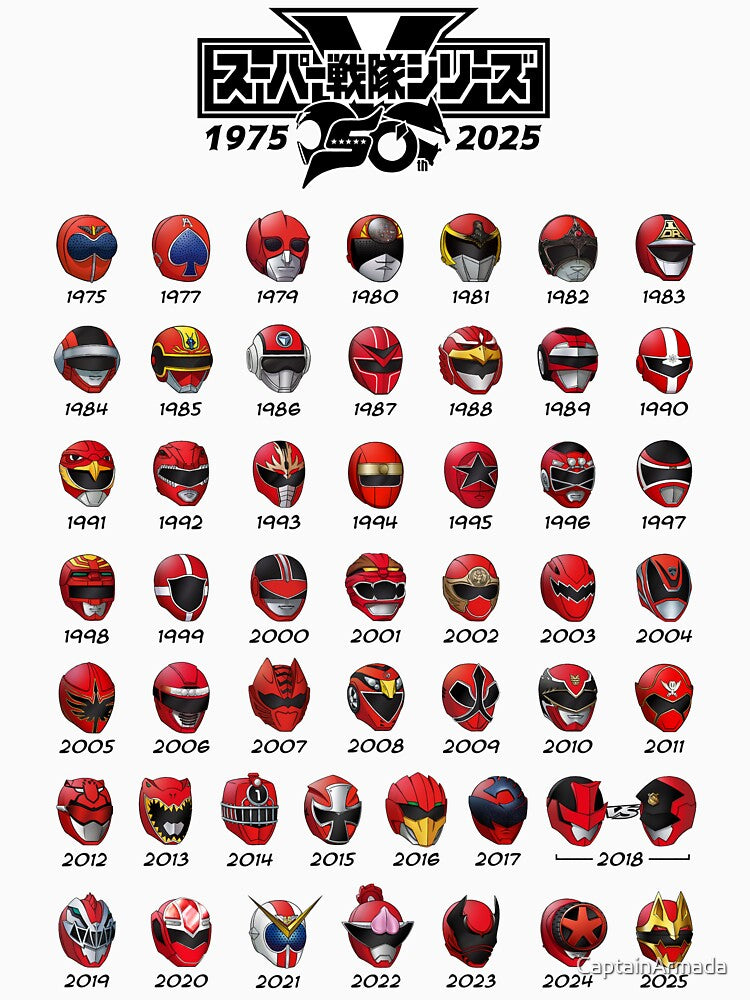 Super Sentai Tamashii - 50th Super Hero Getter Anniversary by CaptainArmada T-Shirts, Hoodie, Sweatshirt (Image 3)