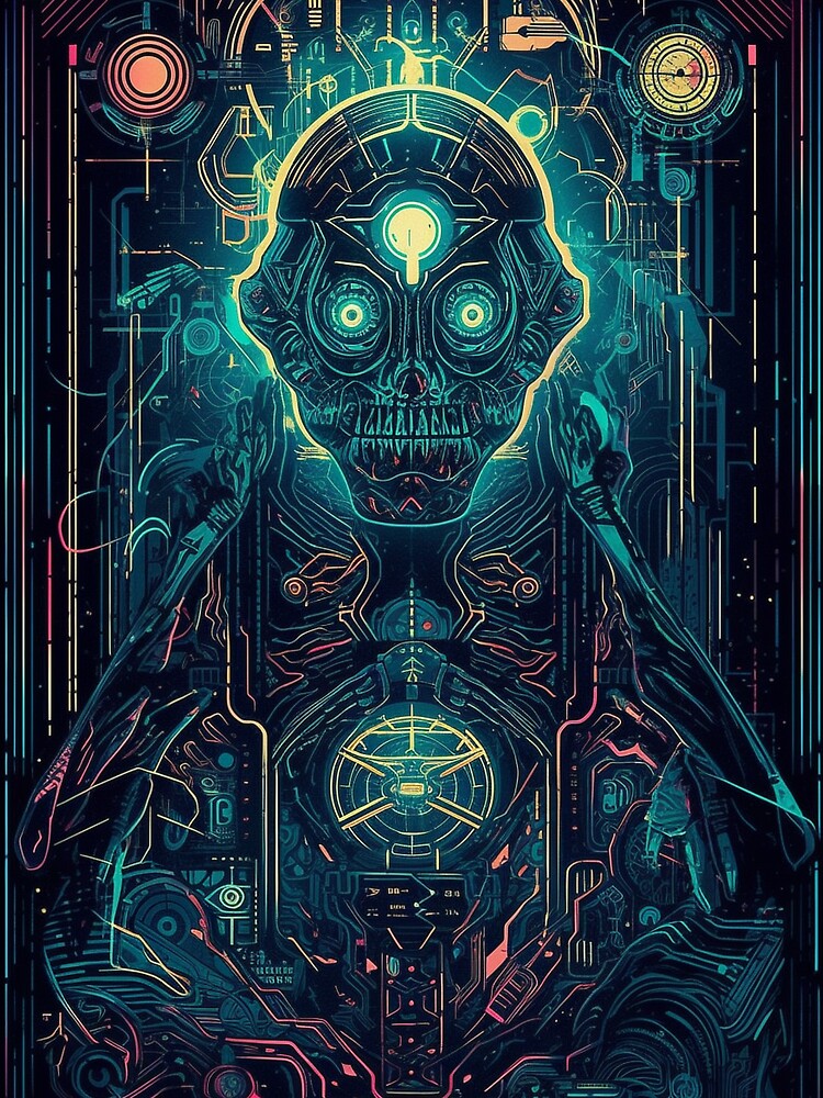 Cyberpunk Tarot #18 by nixlim T-Shirts, Hoodie, Sweatshirt | BlankRebels.com (Image 3)