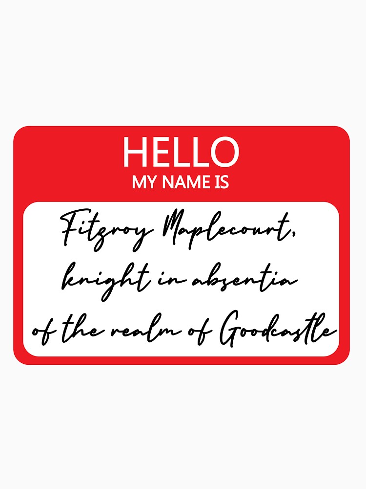 Fitzroy Maplecourt Name Tag by Ralderock T-Shirts, Hoodie, Sweatshirt | BlankRebels.com (Image 3)
