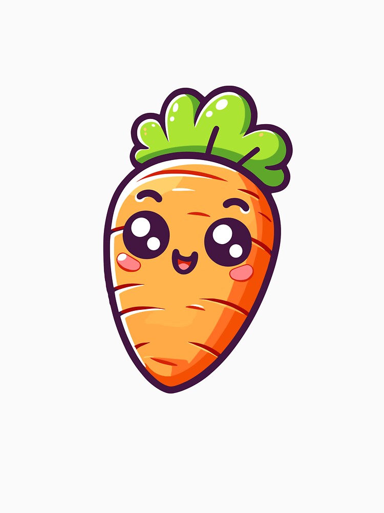 Kawaii Carrot by TillysCuteCanva T-Shirts, Hoodie, Sweatshirt | BlankRebels.com (Image 3)