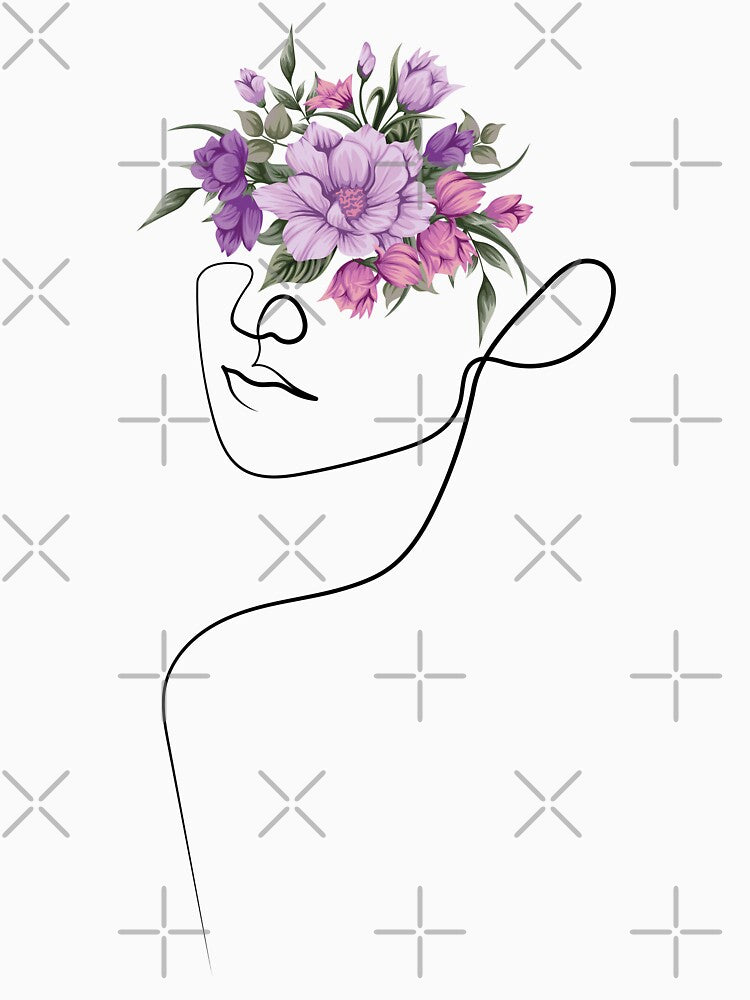 Find the Closest Flowers Bouquet and Put it on your Head by One-Line-Artist T-Shirts, Hoodie, Sweatshirt (Image 3)