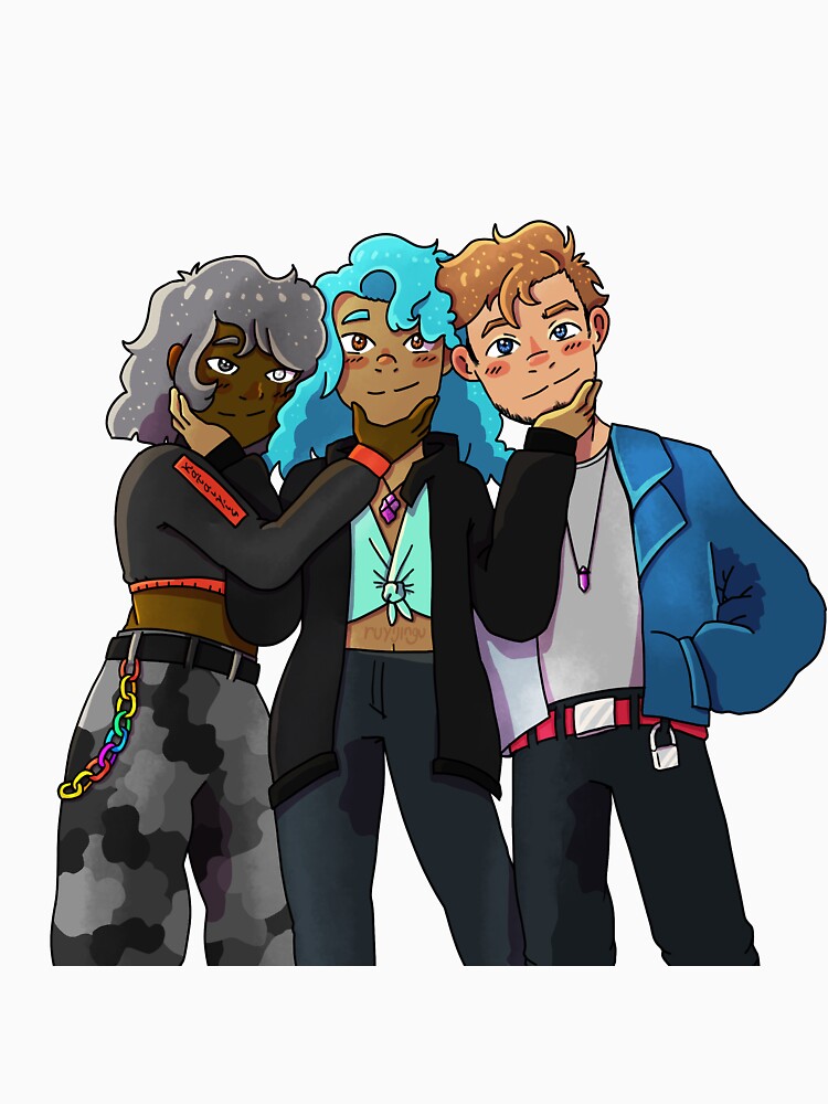 Polyamorous Trio of Cuteness by ruyijingu T-Shirts, Hoodie, Sweatshirt | BlankRebels.com (Image 3)