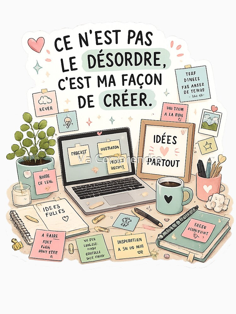 Creative Chaos ADHD Desk / It's Not Chaos by Va Comprendre