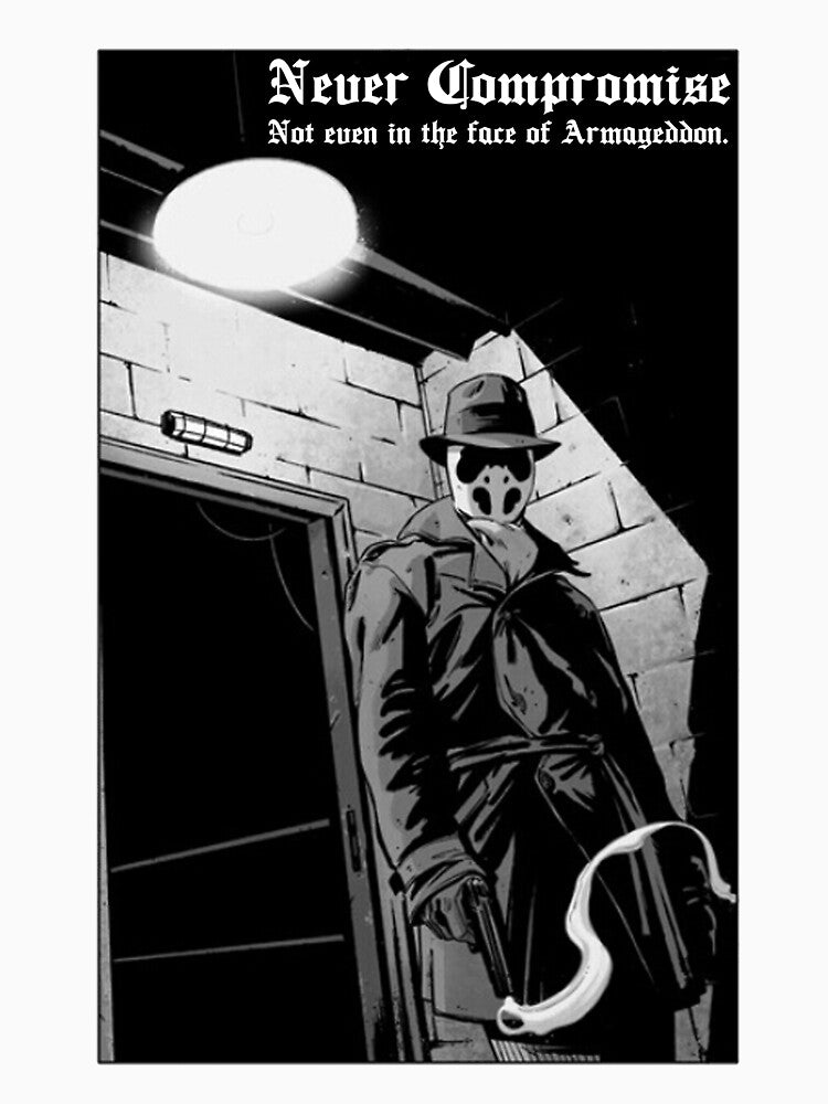Rorschach, Never Compromise by stephenp4ul T-Shirts, Hoodie, Sweatshirt | BlankRebels.com (Image 3)