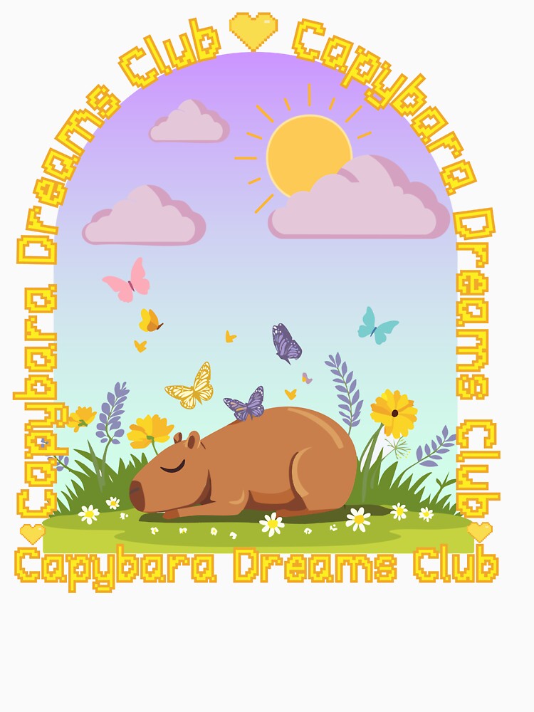 Capybara Dreams Club by Shloo T-Shirts, Hoodie, Sweatshirt | BlankRebels.com (Image 3)