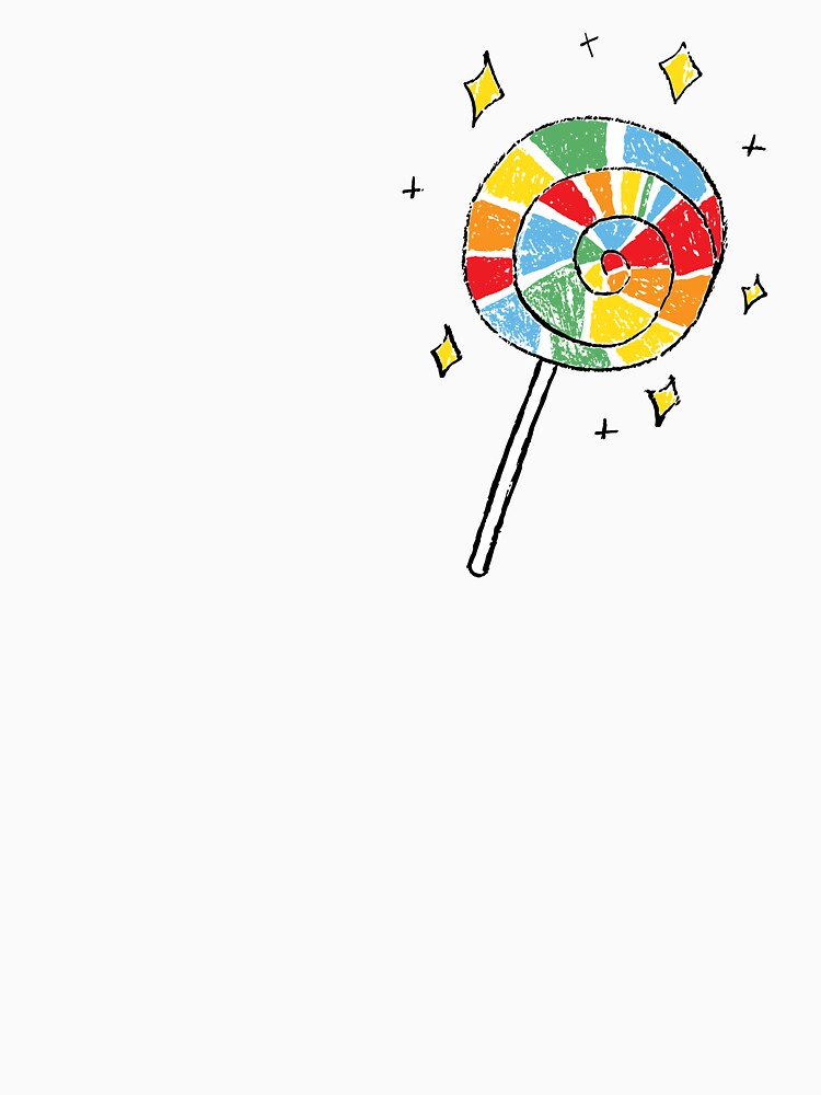 Hand Drawn Rainbow Candy Lolly by STUDIO-72 T-Shirts, Hoodie, Sweatshirt | BlankRebels.com (Image 3)